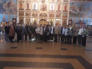 В храм преподобного Сергия Радонежского города Лермонтова пришли ученики 7-в класса